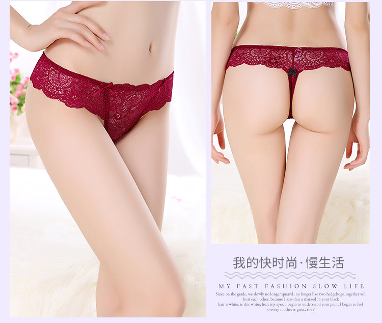 Quần lót sexy tâm trạng quần áo người béo mm kích thước lớn một mảnh đồ lót liền mạch của phụ nữ ren thấp eo thong tóm tắt