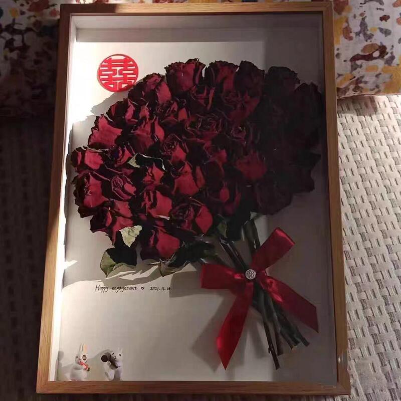 99 Roses Photo Frame Three-Dimensional Hollow Dried Flower Photo Frame DIY Eternal Preservation Display Stand Rose Specimen Frame 99 Roses Photo Frame Three-Dimensional Hollow Dried Flower Photo Frame DIY Eternal Preservation Display Stand Rose Specimen Frame