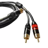 Высокоселитный анти -интерференционной лотос Turning Double Lotus Audio Cable RCA Public One -точка двойного басового пистолета 1 точка 2