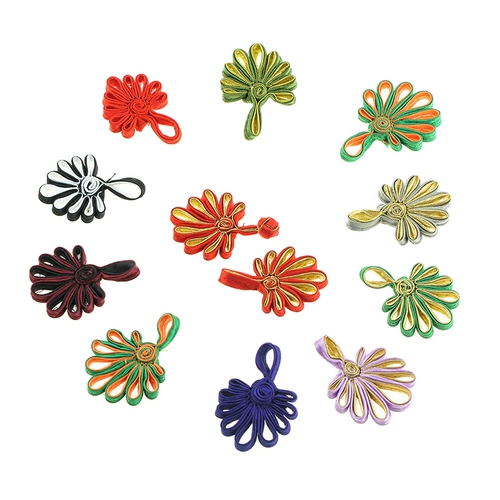 Точка пряжка цвет ретро хризантемы ручной работы топ Cheongsam Hanfu Tang Кнопка