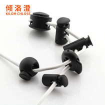 Black and white spring buckle adjustable button clothes female hanging bell closedown button fastening rope buckle pig nose button plastic snap fastener