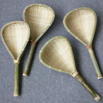 On the stream flowers bloom bamboo woven fence home noodles dumplings colander filter large kitchen fried leaked bamboo mesh