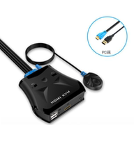 Maitou dimensional moment MT-201HL 2 port KVM switcher 2 in 1 out HDMI Sharer manual USB desktop wire control