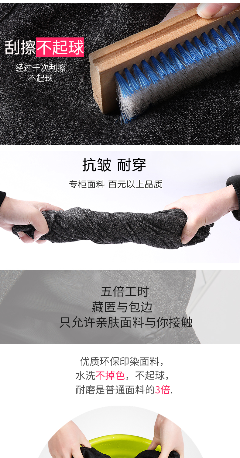 Quần short len ​​nữ mùa thu đông cao eo 2018 mới rộng chân mặc mùa đông lưới co giãn eo dày quần len quần sọc nữ