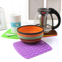 (6 Fit) Insured cushion square silicone Insulated Cushion Bowl Mat Dish Cushion Casserole Padded for Dining Cushion Anti-Burn Slip