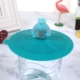 Thân thiện với môi trường không độc hại silicone cốc bìa thực phẩm lớp cốc nắp phim hoạt hình gốm cốc nước nắp phổ cốc cốc nắp - Tách bình đựng nước đá