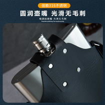 316 small wine bottle high-end thickened stainless steel 1 2 3 5 five pounds portable outdoor flat white empty wine bottle