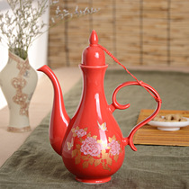 Ceramic flask wine pouring bottle liquor pouring flask wine dispenser antique manufacturer supply