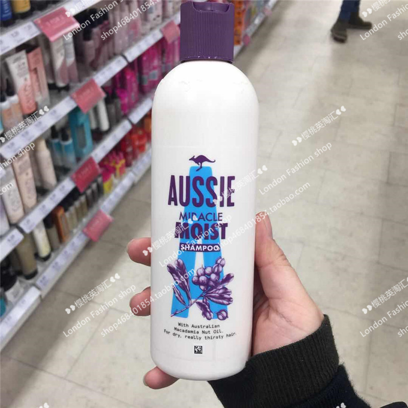 New version of the current AUSSIE Aussie kangaroo miracle water moisturizing shampoo dry hair 300ml Moist