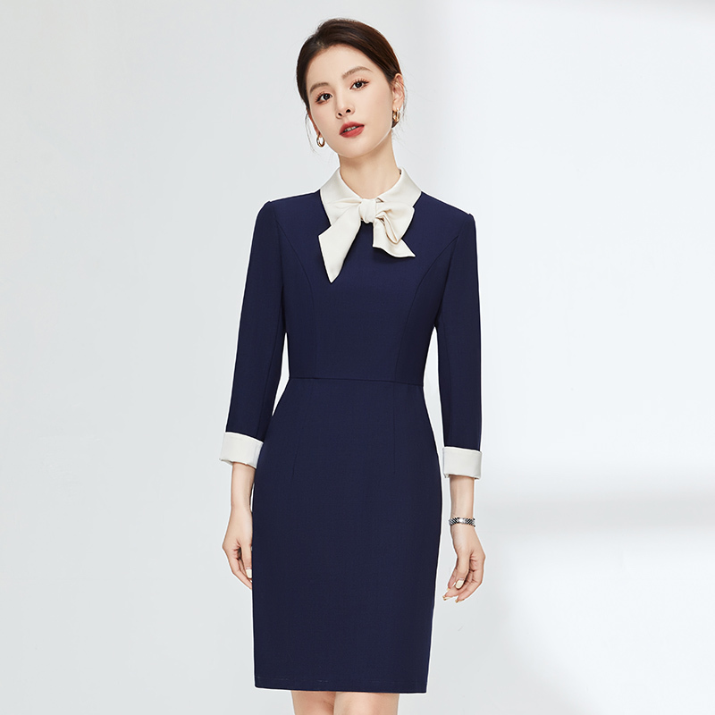 High-End Professional Dress, Feminine Waist-Cinching Work Attire for Hostess, Formal Wear for Jewelry Store, Teacher Uniform, Work Uniform