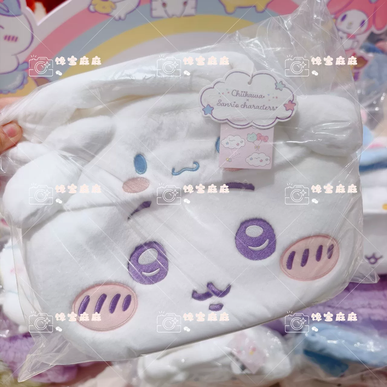 Плюшевая подвеска-подвеска для коробки сюрпризов с ко-брендом Miniso Chiikawa из семьи Sanrio, подвесной декоративный молоток
