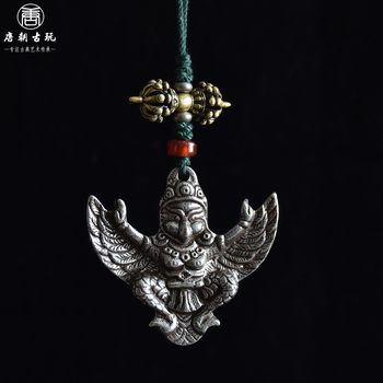 Handmade tibetan-style tiantie golden-winged dapeng bird pendant