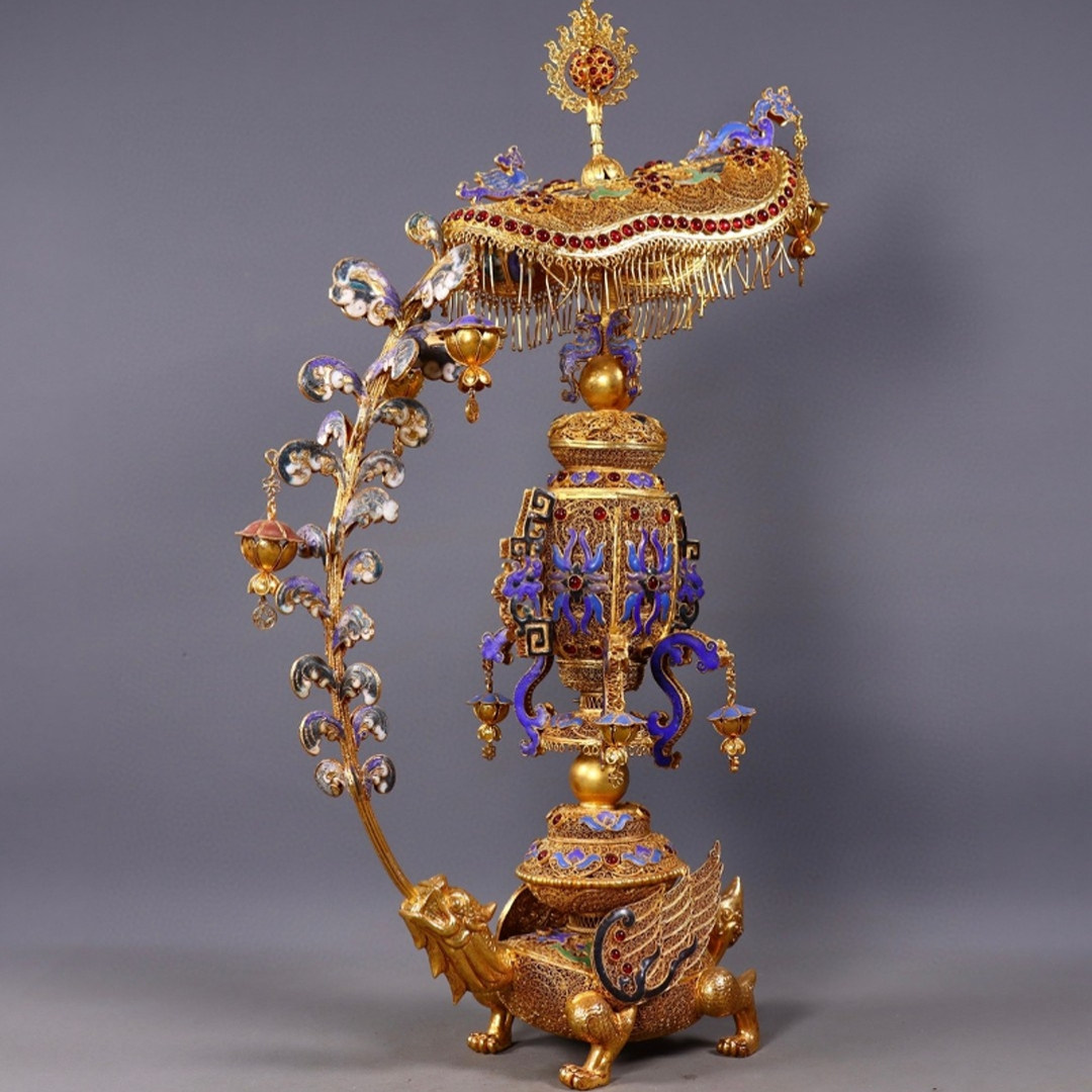 中国古董品 唐代 青銅製 鎏金 人物置物 中国古董品 唐代 青銅製 鎏金 人物置物 吉金铸史：青铜器