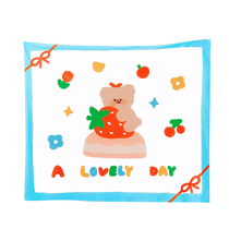 How to get into a how enough original design~Limited cute bear short velvet fabric wall hanging cartoon hanging cloth hanging painting