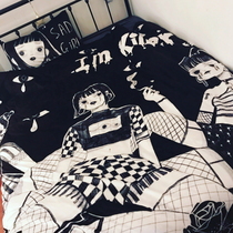 Original design Mikootom Europe and the United States single dark four-piece set of velvet thickened 1 8M Japanese does not lose hair