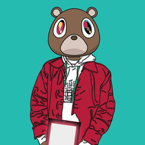 Kanye Dropout Bear Beanie Ridicule Drop Out Bear Knit Cap Brown Ears Wool Line Hat Cold Cap