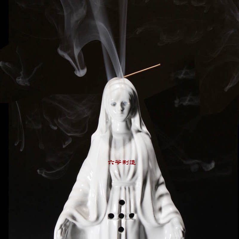 Six Lord High Quality Virgin Maria incense stove WACKO MARIA Notre Dame Incense Burner ceramic incense Incense Stove