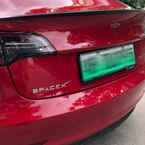 Customized SpaceX tail label tail sticker car logo Tesla personality car logo Tesla tail sticker 3d three-dimensional metal