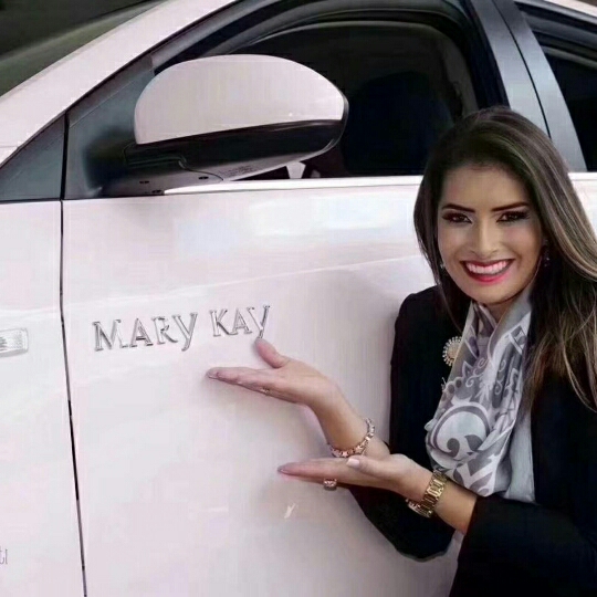 Mary Kay Custom Car Sticker Metal English Letter Tail Mark Displacement Standard Body Modification Decorative Sticker Special Accessories