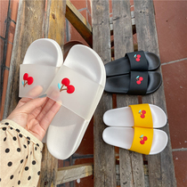 Summer chic little fresh fruit Liangtuins Tide Casual Outwear Students Flat Bottom Cute Beach Slippers