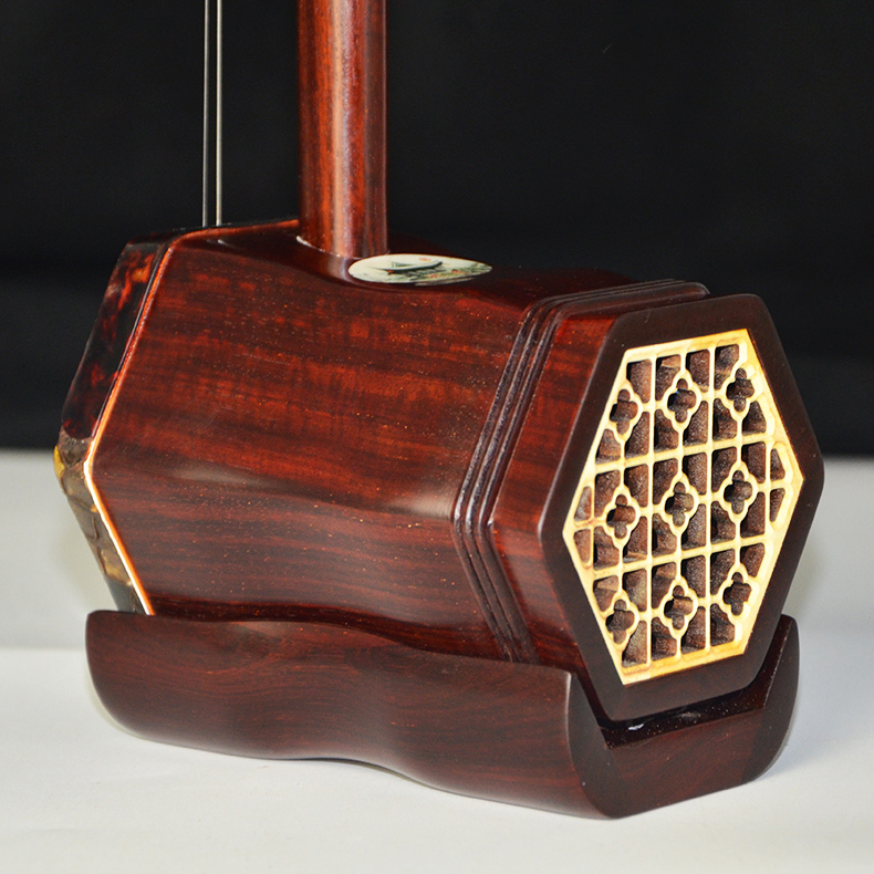Long 尧 Ấn Độ thùy gỗ hồng mộc erhu thủ công đĩa platter cấp độ chơi nhạc cụ cũ gỗ hồng mộc erhu nhạc cụ - Nhạc cụ dân tộc sáo huân