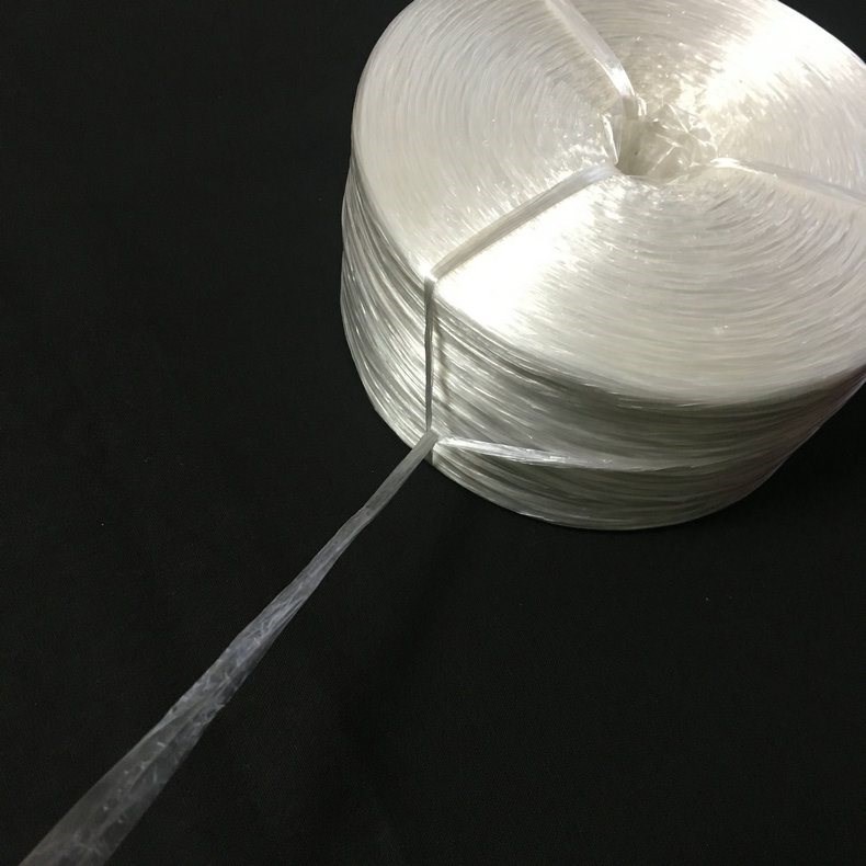 Promotional strapping rope packing with rope tying rope transparent woven bag closure plastic packing nylon fiber rope