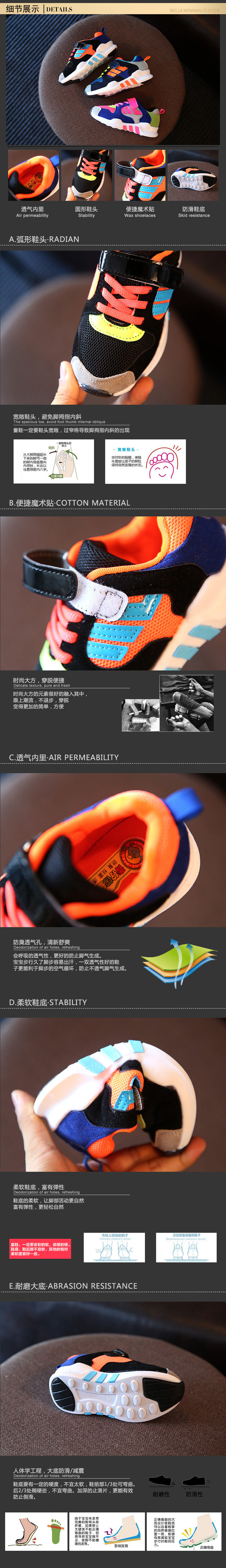 Chaussures enfants pour printemps - semelle caoutchouc - Ref 1038088 Image 8