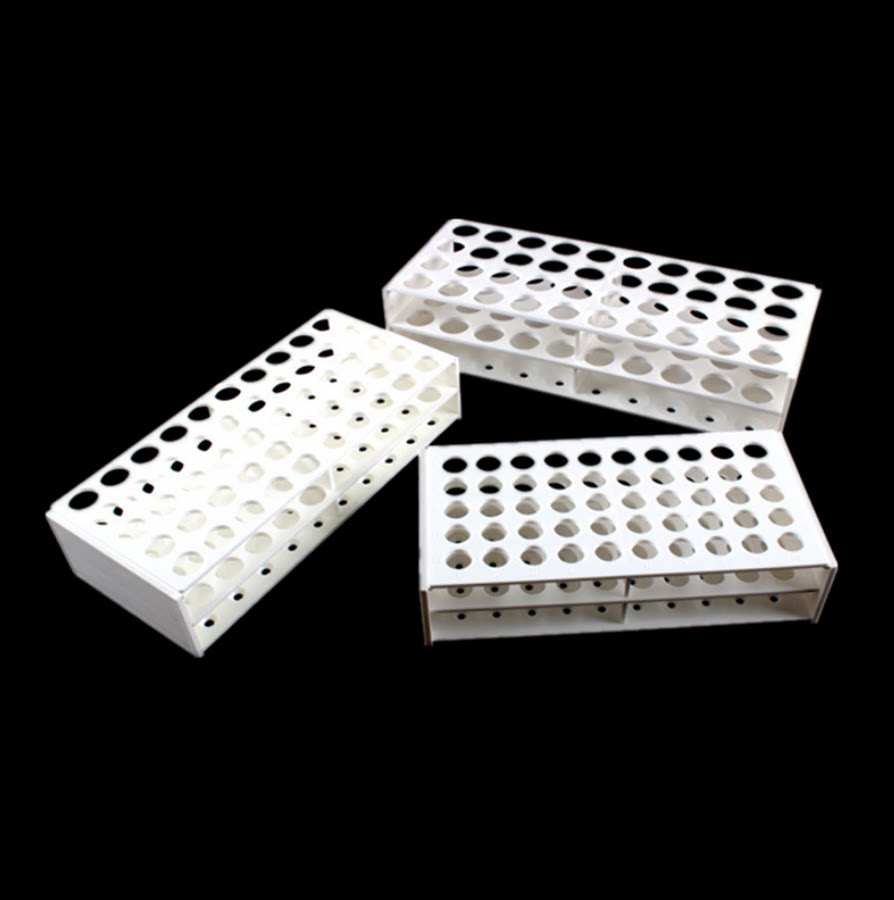 塑料连体试管架13/17/22mm40/50孔一次成型一体式试管架离心管架