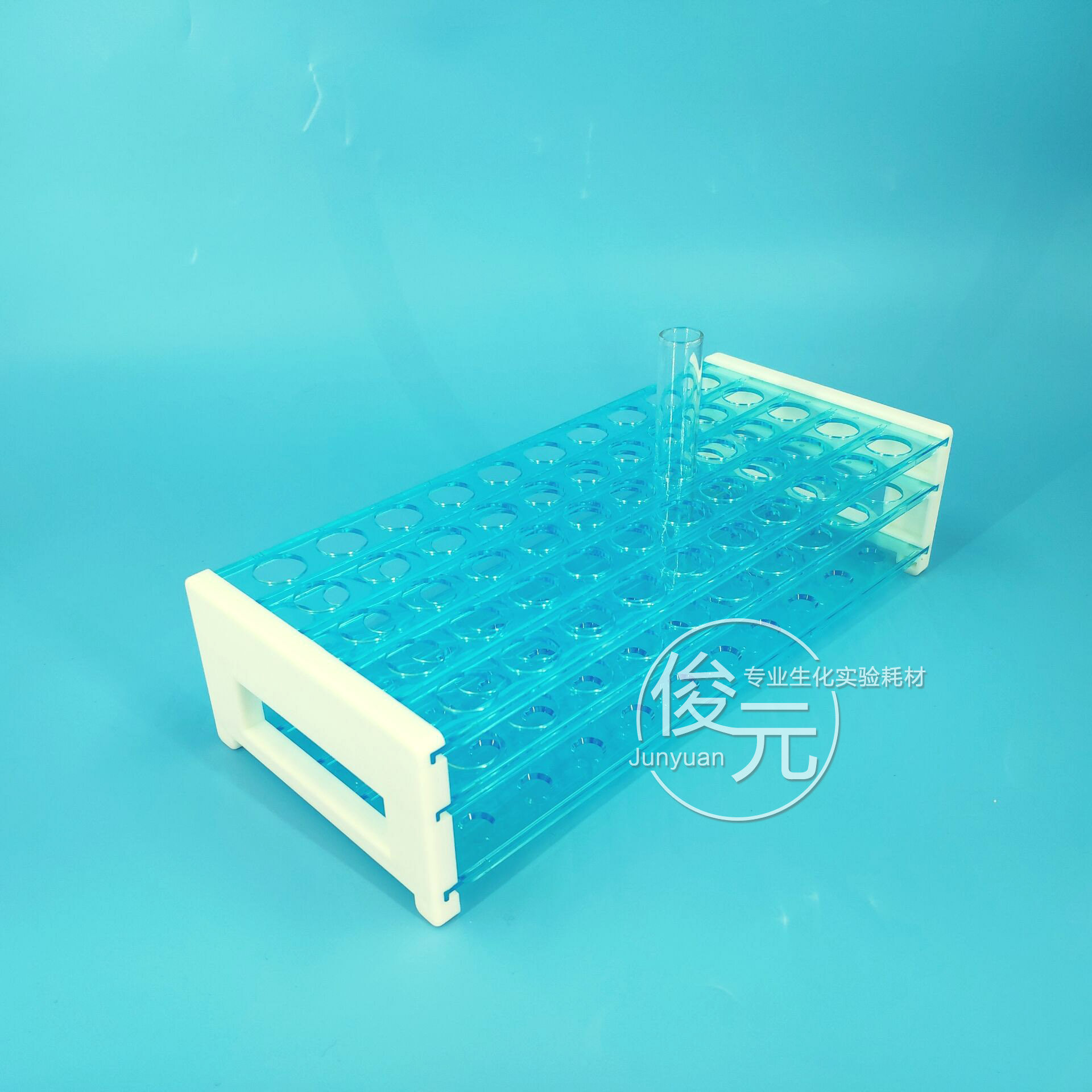 三层塑料可拆试管架/离心管架 孔经13mm/16mm/18mm 40孔/50孔
