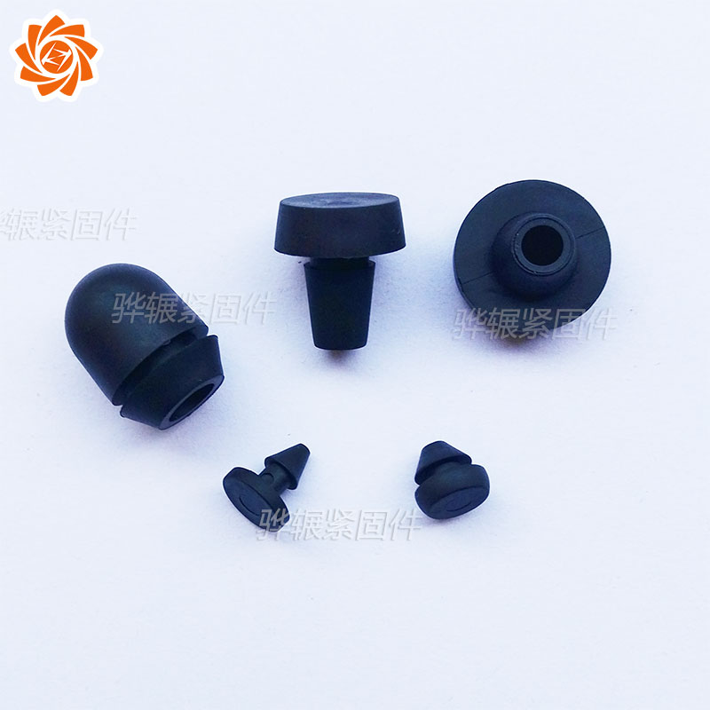 Push-type rubber anti-shock footbed latch pin press-in-style home appliances silicone slip-proof non-slip embedded host shell cushion foot