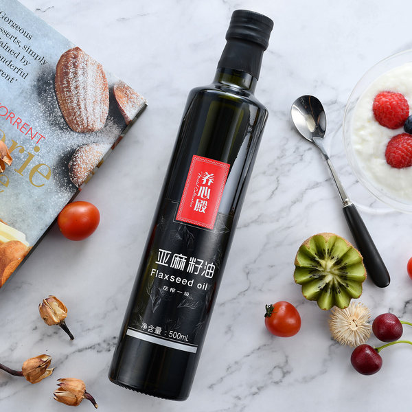 黄金树 养心殿系列 一级冷榨亚麻籽油 500ml 天猫优惠券折后￥18包邮（￥68-50）