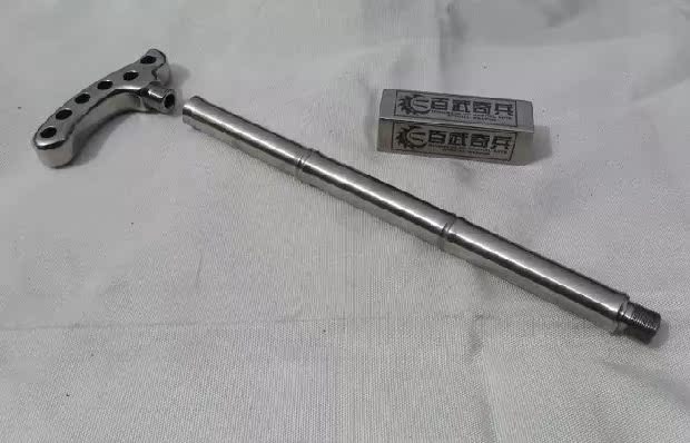 Baiwu Qibing - Nạng titan rỗng Nạng đi bộ Gậy ngắn Bộ sưu tập đũa phép - Gậy / gậy gay chong cho nguoi gia