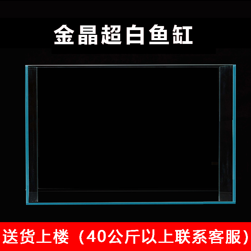 Xin Jiuyun ultra-white fish tank Jinjing glass custom aquarium water-free living room large and small rectangular water plant tank
