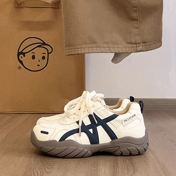 Retro thick-soled forrest training shoes for women 2025 autumn