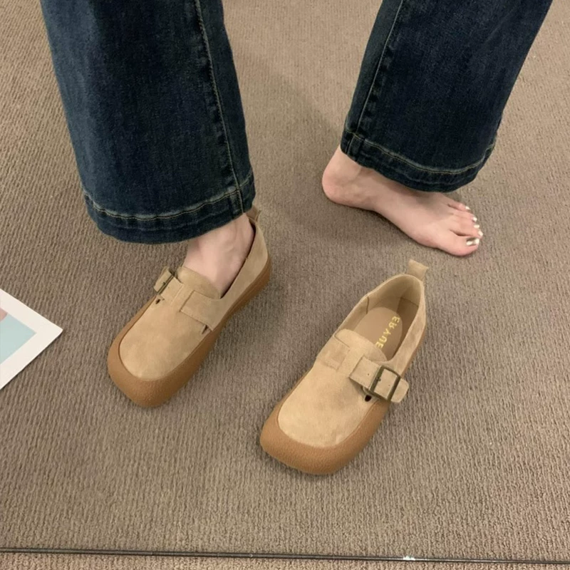 Ретро лесной frosted обувь Birkenstock для женщин 2025 новая осень-зимa, все включено, одноногая, мягкая подошва Birkenstock