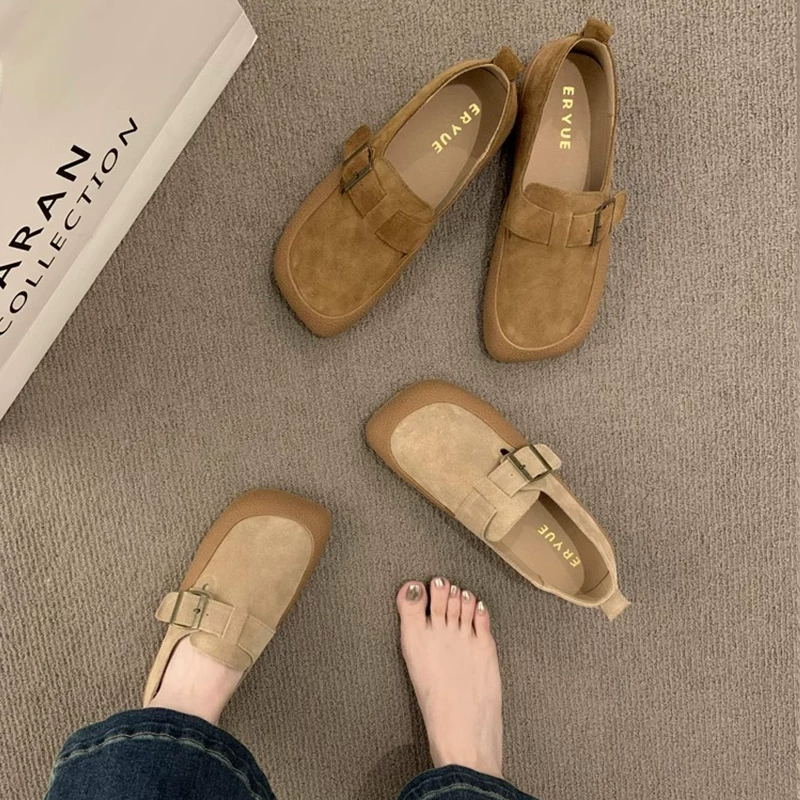 Ретро лесной frosted обувь Birkenstock для женщин 2025 новая осень-зимa, все включено, одноногая, мягкая подошва Birkenstock