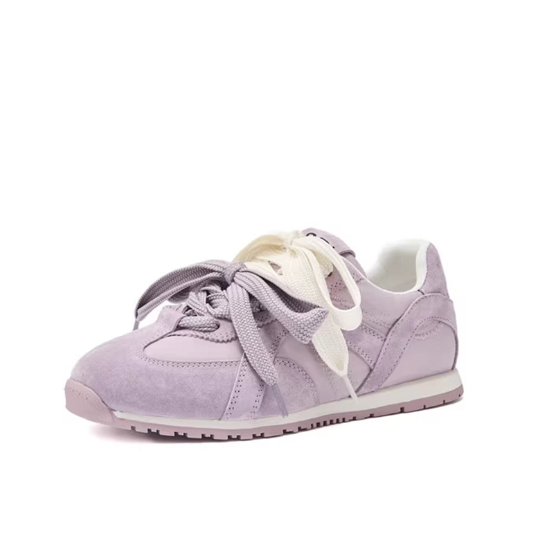 Ballet Platform Height-Increasing Sneakers, German Training Shoes for Women, 2026 Spring and Autumn New Versatile Casual Super Popular Purple Sneakers