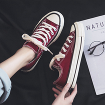 Retro Canvas Shoes in 2022 summer new one - way low - help students summer cloth shoes breathable thin plate shoes