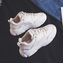 Daddy shoes and girls in 2022 summer new sports small white shoes thick soles casual plate shoes in hundred tide shoes