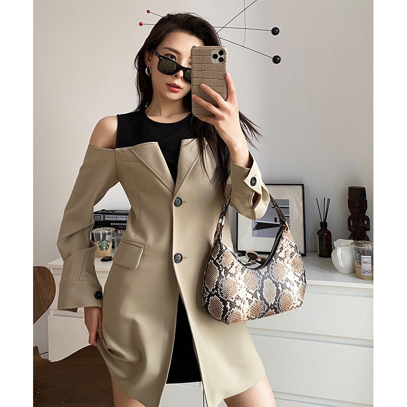 (Non-Quality Issues No Withdrawal) Suit Foreign Suit Woman Suit Truffle Shoulder Skirt