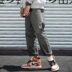 Ulzzang quần thẳng nam triều quốc quần yếm nam thương hiệu quần bình thường Nhật Bản quần nam cổng gió chín phút quần dài nam quần dài nam Crop Jeans