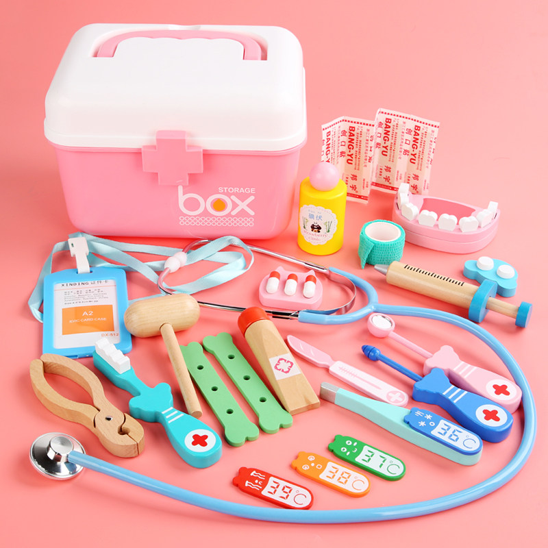 1-6 1-6-year-old role-playing toy sets kit kit child parent-child interaction emulation to dress up as a family winegirl