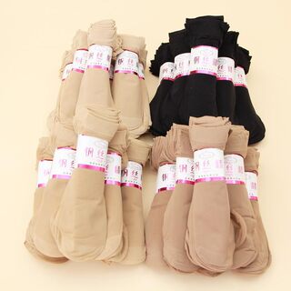 短丝袜女士袜子夏季新款女款短钢丝袜短袜女式透明肤色女性