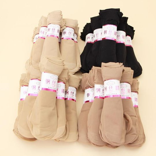 Short stockings women's socks summer new women's short steel stockings socks women's transparent skin color women