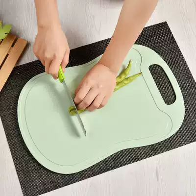 Cutting board antibacterial and anti-mildew plastic rectangular thick cutting board kitchen fruit cutting knife board small non-slip