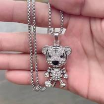 New Cute Tiger Ben Life Necklace Mens Wave Men Personality Extremities Movable Pendant Small Crowdage Sweater Chain Woman