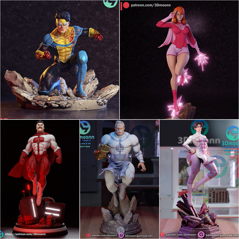 [Invincible Young Hero] Marco Atomic Eve Almighty Conquers Anisha 1/24 Gk White Model Figure 412