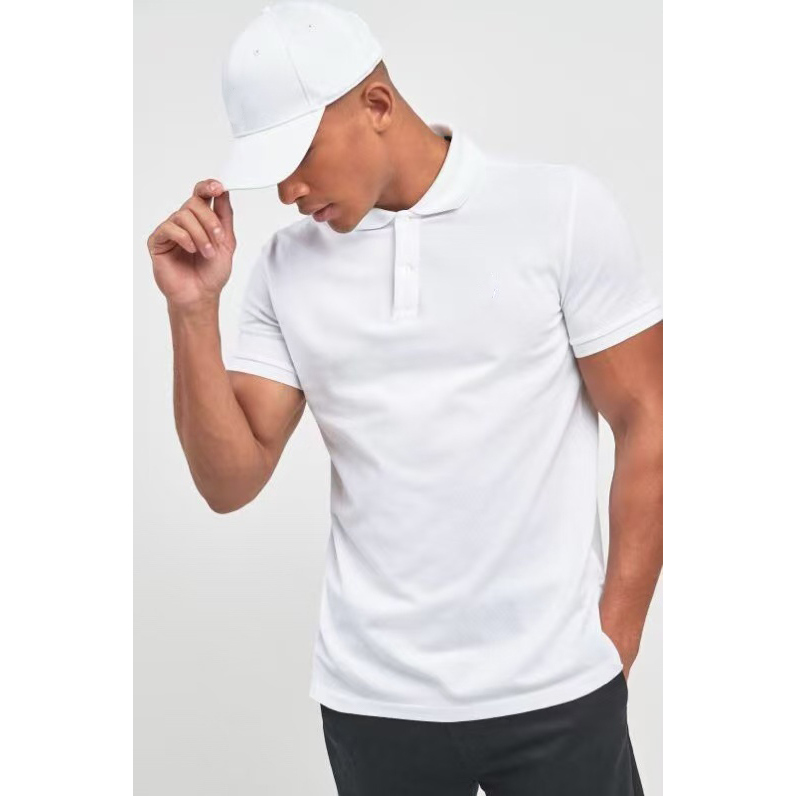 Men's Summer Short-Sleeve Polo Shirt Made of Cotton, Business Collar, Casual T-Shirt Polo Shirt