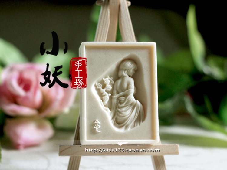 B1920diy nhớ kem làm bằng tay xà phòng thơm mềm silicone silicone mài khuôn sô cô la fondant pudding khuôn làm kem