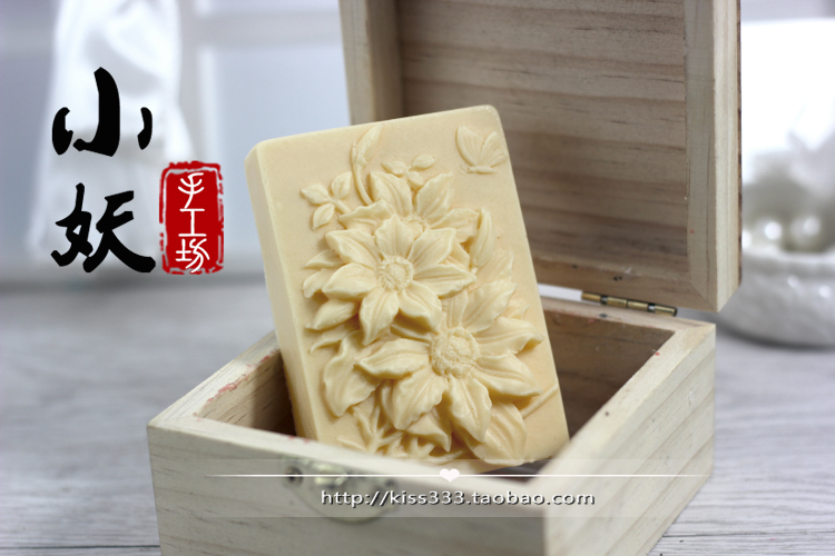 B1620diy Lily Handmade Hương thơm Xà phòng Mềm Silicone Gel Nghiền Khuôn Sôcôla Fondant Pudding Nhựa khuôn làm kem silicon